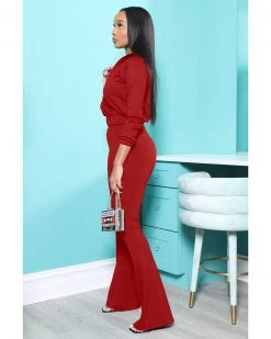 Divanewlook Flare Leg Jogger Set New In