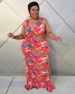 Divanewlook Leaf Tank Dress New In