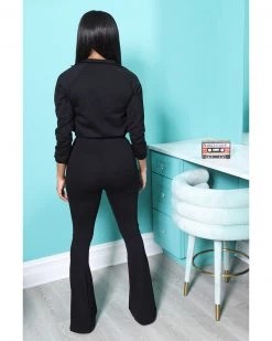 Divanewlook Flare Leg Jogger Set New In