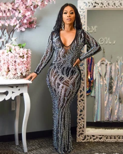 Divanewlook DIAMOND BALL GOWN New In