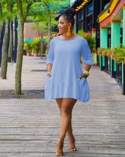 Divanewlook New In SOLID SHORT SLEEVE TEE DRESS 11 Divanewlook New In SOLID SHORT SLEEVE TEE DRESS