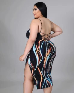 启飞 New In Maui Sunsets Dress