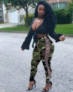 Divanewlook LACE ME UP PANT New In