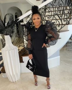 新鸿鑫 Dresses RUFFLE ME DOWN DRESS