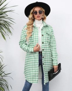 新美纶 HARPER HOUNDSTOOTH SHACKET Jacket & Coat