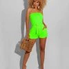 Divanewlook VANESSA TUBE SMOCKED WEEKENDER ROMPER