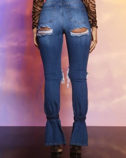 佳丽轩 Knotted Jeans New In