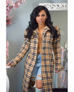 安安 New In NATASIA PLAID JACKET