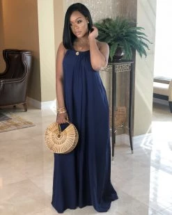 Divanewlook HELLO DARLING HALTER MAXI New In