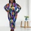 Divanewlook Multi-Color Sheer Dress New In