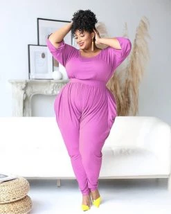 胖妹儿 Plus Size Harem Jumpsuit