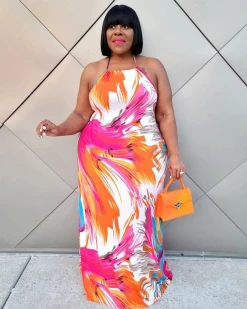 Divanewlook ABSTRACT GARDEN MAXI New In