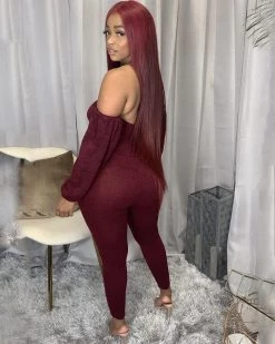 Divanewlook JAMIEE HUNTER GREEN JUMPSUIT Jumpsuit & Romper