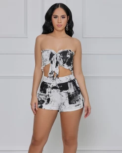 Divanewlook Live A Little Bandeau Short Set