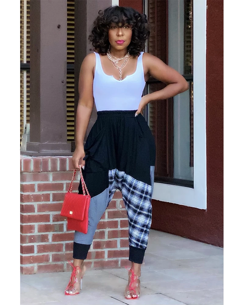 佐颖 YVONNE MIXED MEDIA HAREM PANTS New In 2 佐颖 YVONNE MIXED MEDIA HAREM PANTS New In