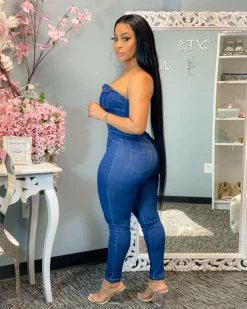 佳丽轩 VERA DENIM JUMPSUIT