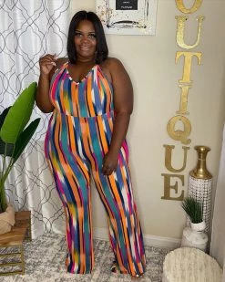 Divanewlook New In INDIGO HALTER JUMPSUIT