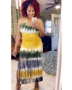 Divanewlook Soft Fringe Dress New In