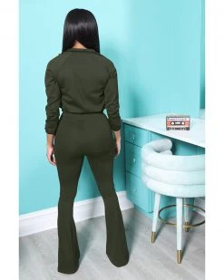 Divanewlook Flare Leg Jogger Set New In