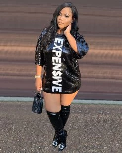 索菲娅 EXPEN$IVE Sequins Mini DRESS Dresses
