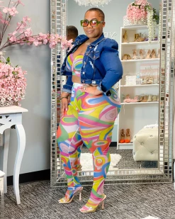 Divanewlook PENELOPE PUFF CROP JACKET New In