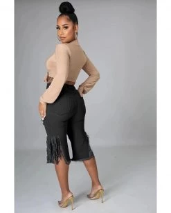 Divanewlook DELICIA DISTRESSD JEAN SHORTS New In