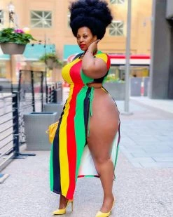 Divanewlook New In Walking Trophy Maxi Top/Cover Up