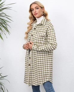 新美纶 HARPER HOUNDSTOOTH SHACKET Jacket & Coat