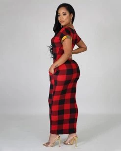 Divanewlook Can't Be Plaid Maxi Dress New In 9 Divanewlook Can't Be Plaid Maxi Dress New In