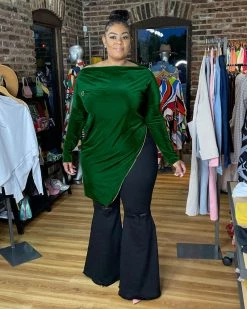 Divanewlook Velvet Zip It Up Top