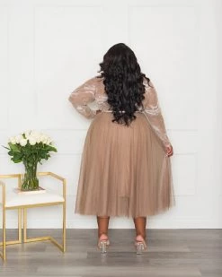 嘉新 Tulle Skirt Plus Size