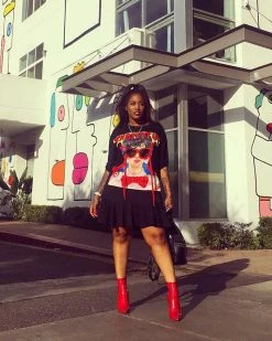 Divanewlook Cartoon Mini Dress New In