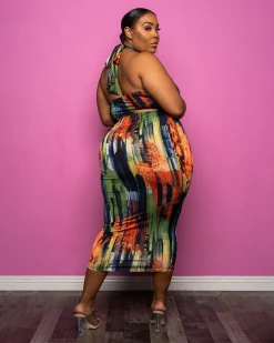 爱维恩 Self Tie Top & Ruched Skirt New In