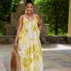 爱维恩 Plus Size Lemon Land Maxi Dress