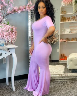 九成 Angela Flare Jumpsuit