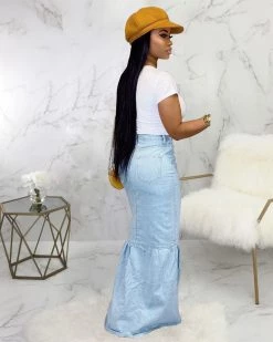 Divanewlook ADORABLE DENIM SKIRT