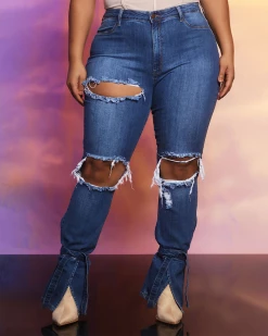 佳丽轩 Knotted Jeans New In