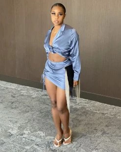 墨雅纺 Edens Satin 2PC Set New In 13 墨雅纺 Edens Satin 2PC Set New In