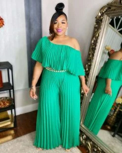 Divanewlook New In Pleated Jumpsuit