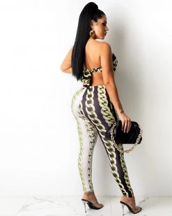 Divanewlook CHAINED UP LEGGING SET New In