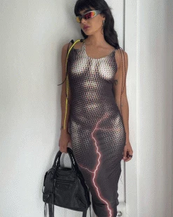 布加涤 ILLUSION MIDI DRESS