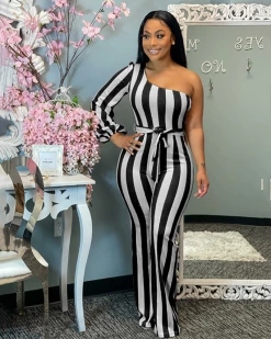 温蒂诗 Jumpsuit & Romper Kamila Stripe Jumpsuit