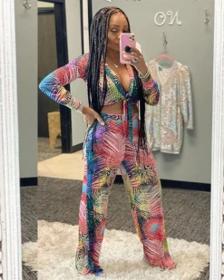 达澜 Matching Set Baddie Pant Set