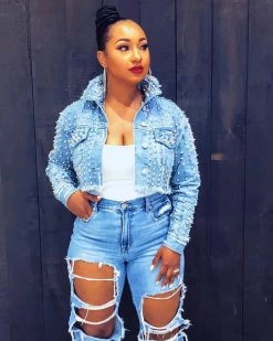 彩君服饰 Edgy Glam Jacket Plus Size Outerwear