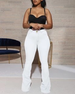 御有 Major High Rise Flare Stretchy Jeans