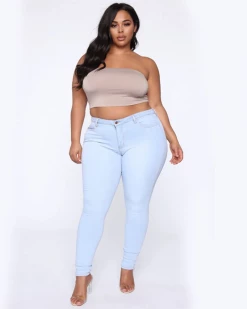 林和美妙少女 Basic Hi Waist Jeans New In