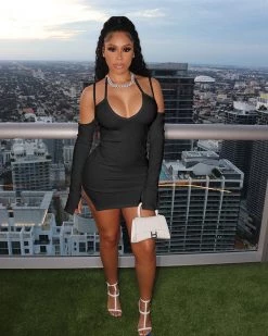 Divanewlook New In Strapped Mini Dress