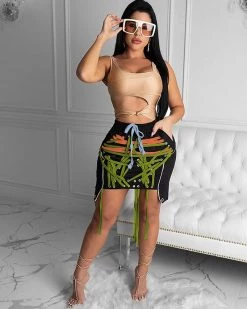 Divanewlook IN YOUR TRAP SKIRT New In