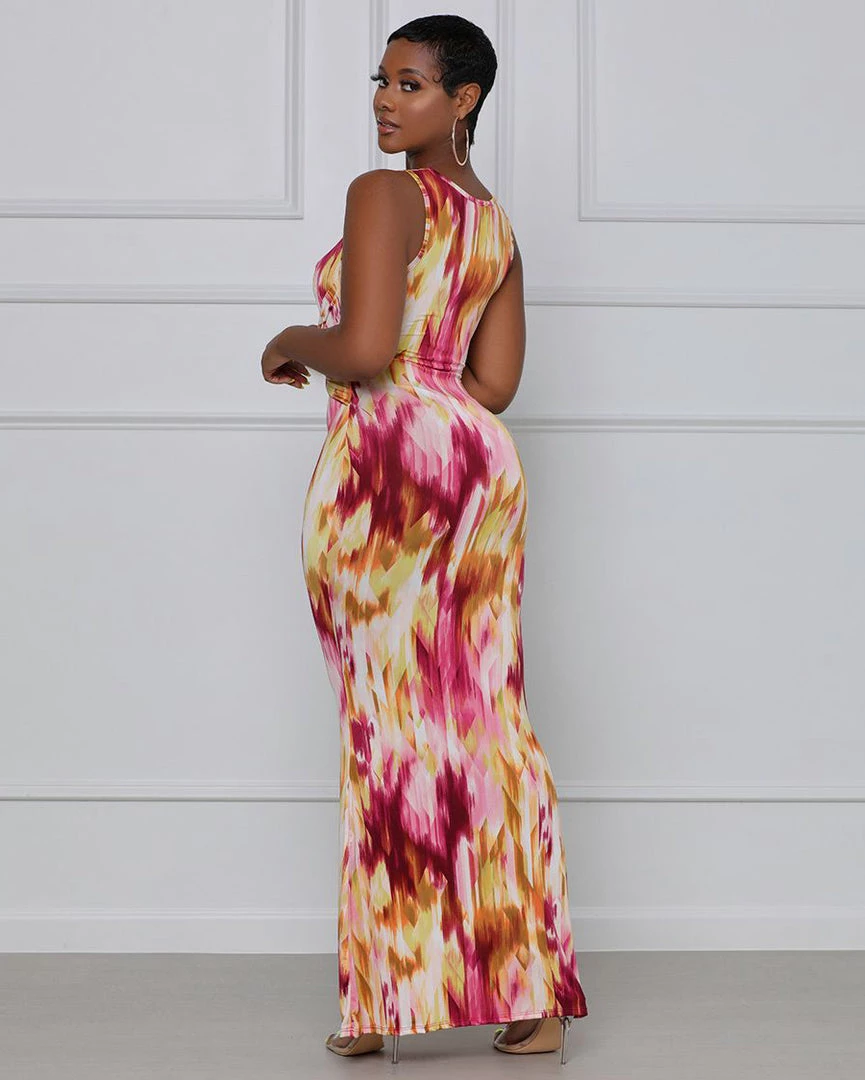 Divanewlook To Tie Dye For Knotted Maxi Dress 6 Divanewlook To Tie Dye For Knotted Maxi Dress