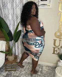 Divanewlook Blue Fashion Plus Size SET New In